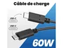 TNB Cable USB-C a USB-C de 1 metro, Negro