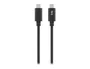 TNB Cable USB-C a USB-C de 1 metro, Negro