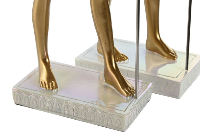 DKD Home Decor Figura de Resina Egipcia Colección Ra - Pack de 2 DKD Home Decor Figura de Resina Egipcia Colección Ra - Pack de 2