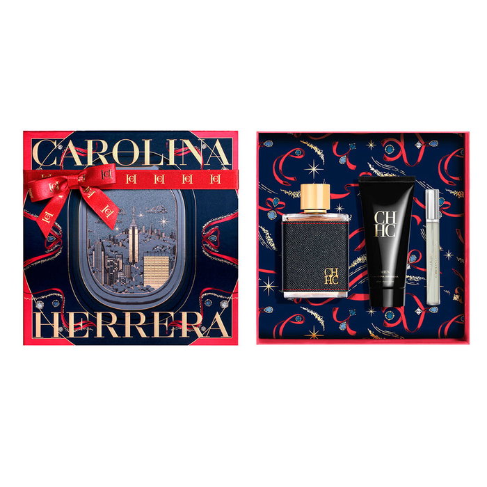 Carolina Herrera CH Men Set de 3 piezas con Eau de Toilette y Bálsamo