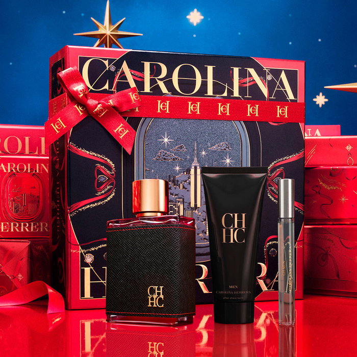 Carolina Herrera CH Men Set de 3 piezas con Eau de Toilette y Bálsamo