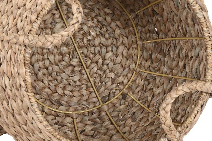DKD Home Decor Cesta Tropical Natural Jacinto de agua Seagrass 45x30x45 cm Set de 2 DKD Home Decor Cesta Tropical Natural Jacinto de agua Seagrass 45x30x45 cm Set de 2