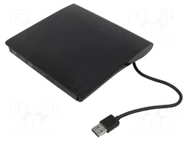 QOLTEC Unidad de DVD externa USB 3.0 Negro