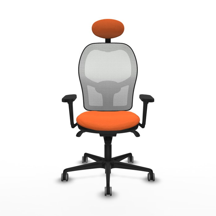 PIQUERAS Y CRESPO Silla de oficina Jorquera Naranja y Blanco