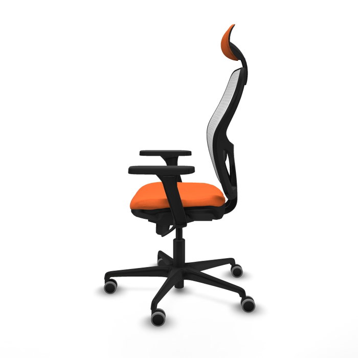 PIQUERAS Y CRESPO Silla de oficina Jorquera Naranja y Blanco