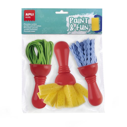 Apli Pinceles Paint&Fun Maxi Goma Eva y Esponja Surtidos Apli Pinceles Paint&Fun Maxi Goma Eva y Esponja Surtidos