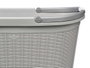 STEFANPLAST Cesto para ropa Elegance con asas, Gris claro