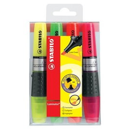 Stabilo Estuche 4 Marcadores Fluorescentes Luminator Trazo 2/5mm Multicolor
