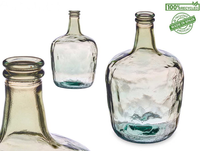 Giftdecor Botella Decorativa Vidrio Lisa Champagne 8L 19.5 x 35.5 x 19.5 cm (Set de 2) Giftdecor Botella Decorativa Vidrio Lisa Champagne 8L 19.5 x 35.5 x 19.5 cm (Set de 2)