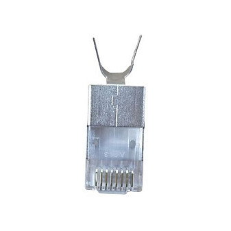 Equip Conectores RJ45 Cat8.1 Blindados, Set de 50 unidades, Plata Equip Conectores RJ45 Cat8.1 Blindados, Set de 50 unidades, Plata