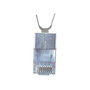 Equip Conectores RJ45 Cat8.1 Blindados, Set de 50 unidades, Plata