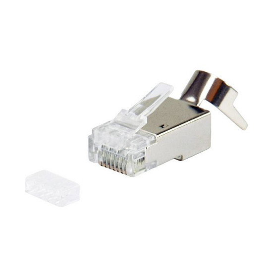 Equip Conectores RJ45 Cat8.1 Blindados, Set de 50 unidades, Plata Equip Conectores RJ45 Cat8.1 Blindados, Set de 50 unidades, Plata
