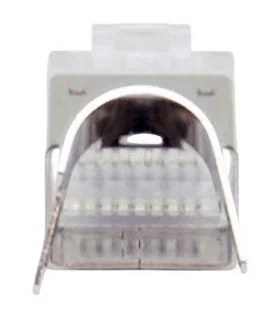 Equip 121148 Conector RJ45 Macho Cat8.1 Blindado para Cable de Red de 24 AWG, Color Plata, Chapado en Oro, Pack de 50 Unidades