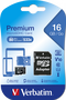 Verbatim microSDHC 16GB Clase 10 con Adaptador