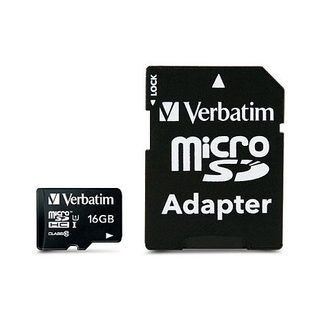 Verbatim microSDHC 16GB Clase 10 con Adaptador