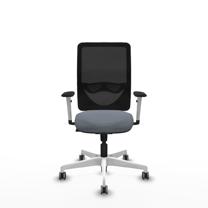 PIQUERAS Y CRESPO Silla de oficina Zulema con mecanismo Sincro, Gris y Negro