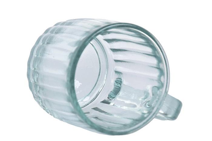 DKD Home Decor MUG VIDRIO RECICLADO 12X9X10,5 400ML 2 SURT. (Pack de 6)ense
