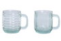 DKD Home Decor MUG VIDRIO RECICLADO 12X9X10,5 400ML 2 SURT. (Pack de 6)ense