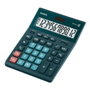 Casio Calculadora Sobremesa 12 Dígitos Verde Oscuro, Doble Alimentación Solar/Pila, Pantalla Extra Grande