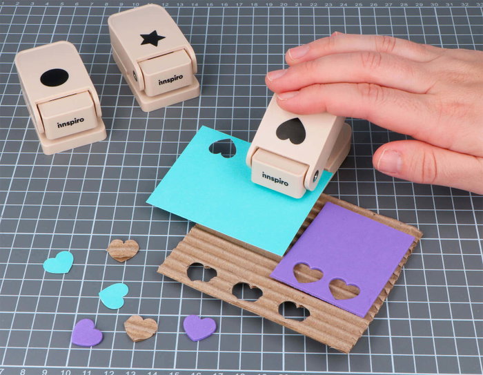 Innspiro Troqueladora de figuras Eva Foam Super Punch corazón 16mm