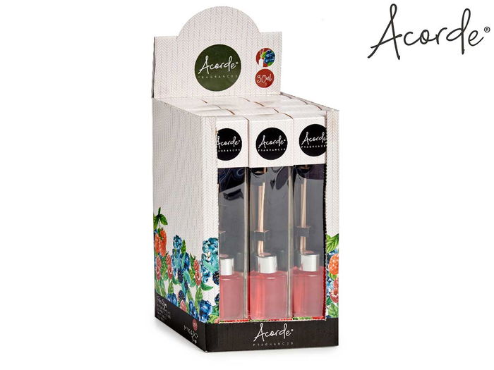 Acorde Mikado 30 ml Frutos Rojos 4x7x2 cm (Set de 24)