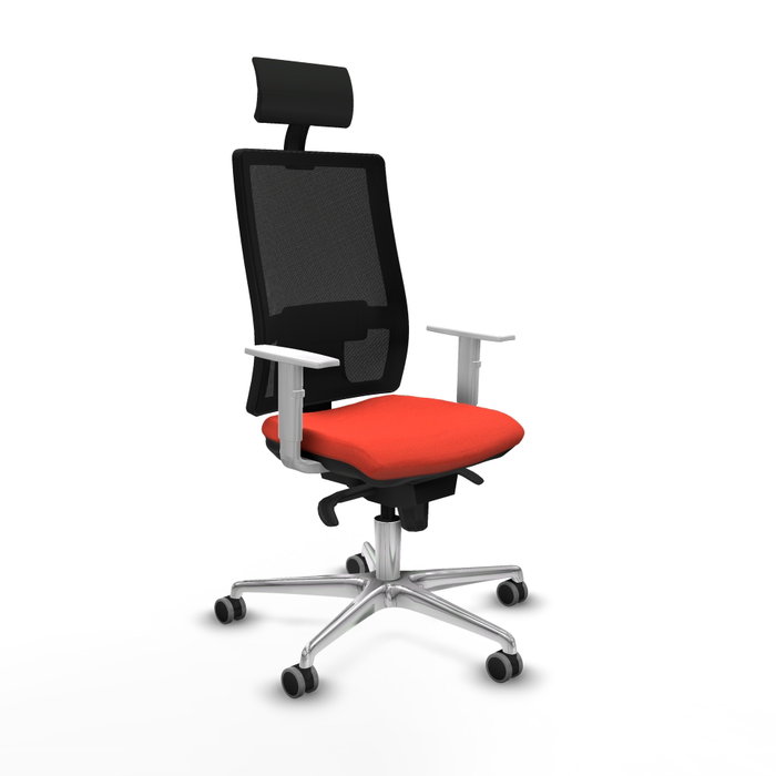 PIQUERAS Y CRESPO Silla de oficina Horna con Mecanismo Sincro, Naranja y Negro PIQUERAS Y CRESPO Silla de oficina Horna con Mecanismo Sincro, Naranja y Negro