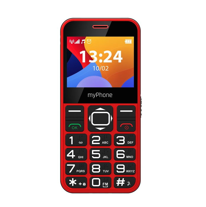 myPhone Halo 3 Teléfono Rojo Con Estación de Carga