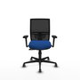 PIQUERAS Y CRESPO Silla de oficina Yunquera con mecanismo Sincro, Azul y Negro