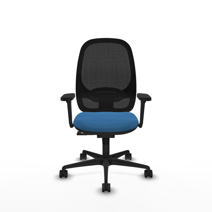 PIQUERAS Y CRESPO Silla de oficina Cilanco con mecanismo Sincro, Azul claro y Negro PIQUERAS Y CRESPO Silla de oficina Cilanco con mecanismo Sincro, Azul claro y Negro