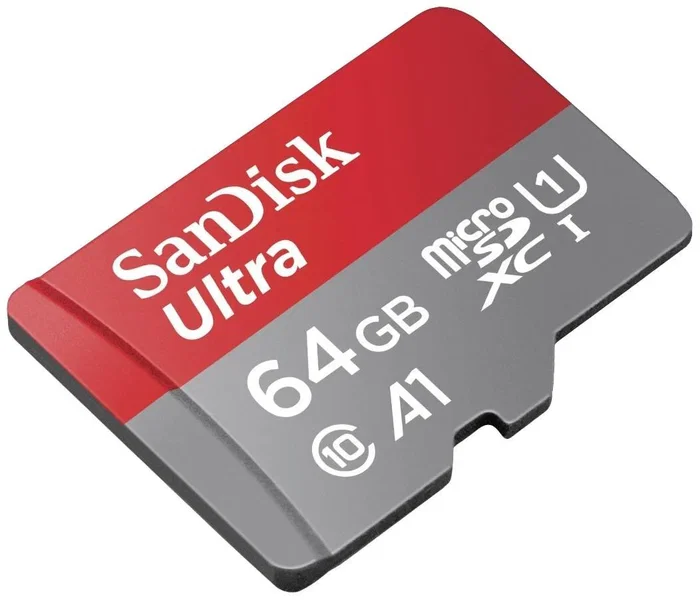 SanDisk SDSQUAB-064G-GN6TA Tarjeta de Memoria Flash Ultra 64GB con Adaptador microSD a SD