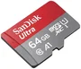 SanDisk SDSQUAB-064G-GN6TA Tarjeta de Memoria Flash Ultra 64GB con Adaptador microSD a SD