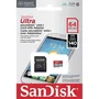 SanDisk SDSQUAB-064G-GN6TA Tarjeta de Memoria Flash Ultra 64GB con Adaptador microSD a SD