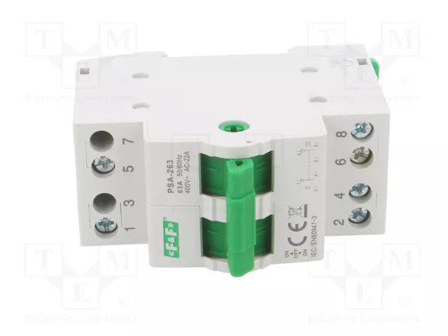 F&F Interruptor de red-generador 2 polos 63A 230/400VAC F&F Interruptor de red-generador 2 polos 63A 230/400VAC