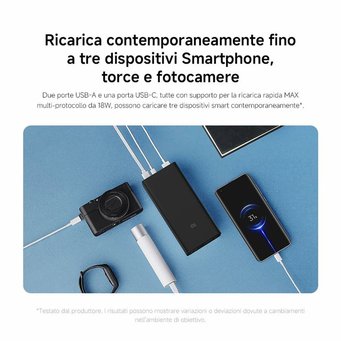 Xiaomi Powerbank 30000mAh 18W Negra PB3018ZM