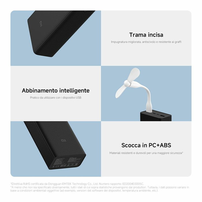 Xiaomi Powerbank 30000mAh 18W Negra PB3018ZM