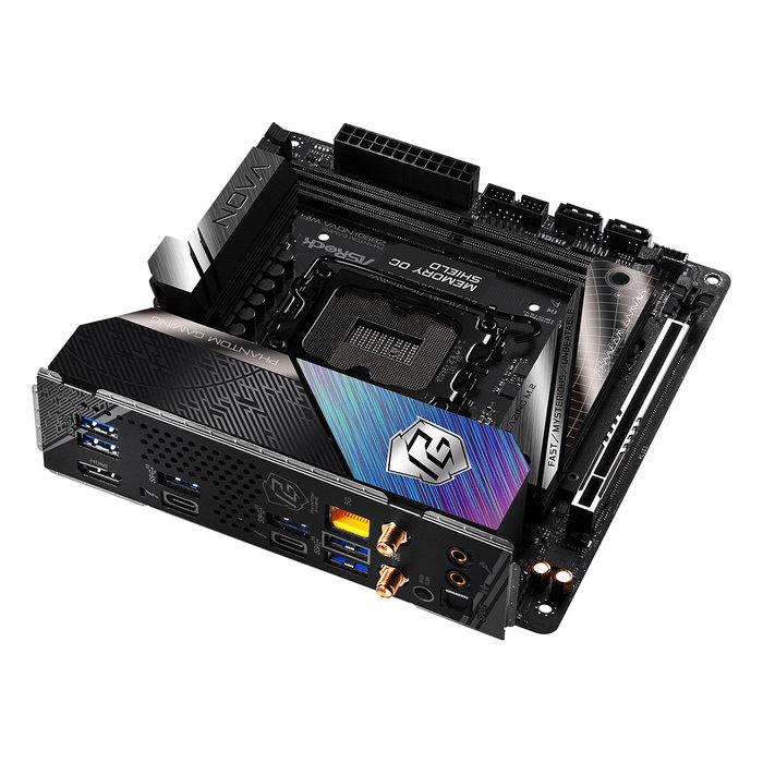 ASRock Z890I Nova WiFi, Mini ITX, Intel Z890, LGA 1851, DDR5 128GB, Wi-Fi 7, Bluetooth 5.4, 3x M.2, PCIe 5.0, Thunderbolt 4, 5GbE, Realtek ALC4082