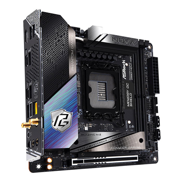 ASRock Z890I Nova WiFi, Mini ITX, Intel Z890, LGA 1851, DDR5 128GB, Wi-Fi 7, Bluetooth 5.4, 3x M.2, PCIe 5.0, Thunderbolt 4, 5GbE, Realtek ALC4082