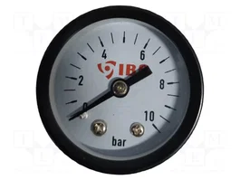IBO Manómetro de plástico para agua G 1/4 0-10bar
