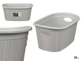STEFANPLAST Cesto para la ropa Elegance Gris claro