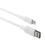 Dbramante1928 CB25ALWH7086 Cable USB A Macho a Lightning Macho 2.5 m Blanco - 100% Plástico Reciclado, Sostenible