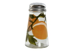 DKD Home Decor Salero Limones Mediterraneo Amarillo Cristal Inox Cierre Hermetico 5.6x10x5.6 cm