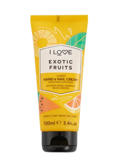 I Love Crema de manos y uñas Hidratante Signature Collection Frutas exóticas 100 ml I Love Crema de manos y uñas Hidratante Signature Collection Frutas exóticas 100 ml