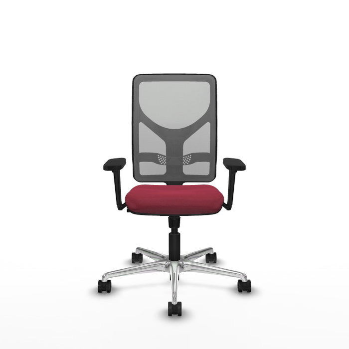 PIQUERAS Y CRESPO Silla de oficina Motilla con mecanismo Sincro, Granate y Gris PIQUERAS Y CRESPO Silla de oficina Motilla con mecanismo Sincro, Granate y Gris