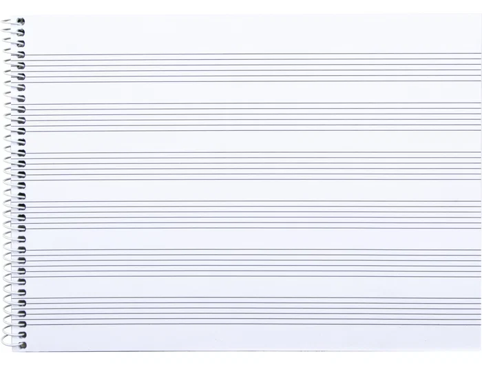 Liderpapel Bloc de Música para Guitarra Hexagrama Cuarto 3 mm 20 Hojas 100 g/m2