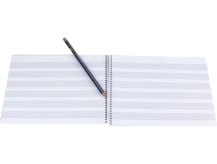 Liderpapel Bloc de Música para Guitarra Hexagrama Cuarto 3 mm 20 Hojas 100 g/m2