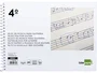Liderpapel Bloc de Música para Guitarra Hexagrama Cuarto 3 mm 20 Hojas 100 g/m2