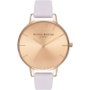 Olivia Burton Reloj Olivia Burton OB16BD110 con esfera rosa y correa violeta