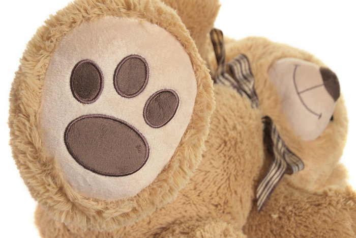 DKD Home Decor Peluche Oso Beige Marron 50x50x45 cm (2 Unidades)