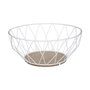 Secret Of Gourmet Frutero metálico Baltik blanco/madera ø28 cm