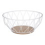 Secret Of Gourmet Baltik Frutero Metálico Blanco Ø28 cm Madera Surtido